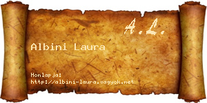 Albini Laura névjegykártya